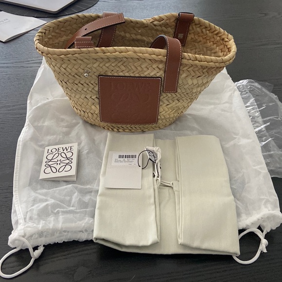 Loewe Handbags - NWT Loewe Small Bolso Cesta Bag natural and tan leather
